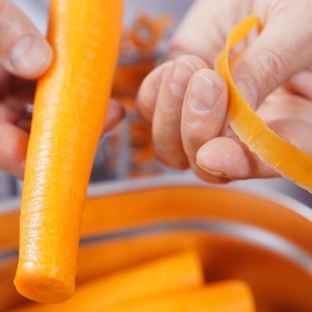 LOUIS TELLIER - Carrots Peeler on Stand - For Carrots up to Ø1.8 in - Stainless Steel Blade - High Efficiency