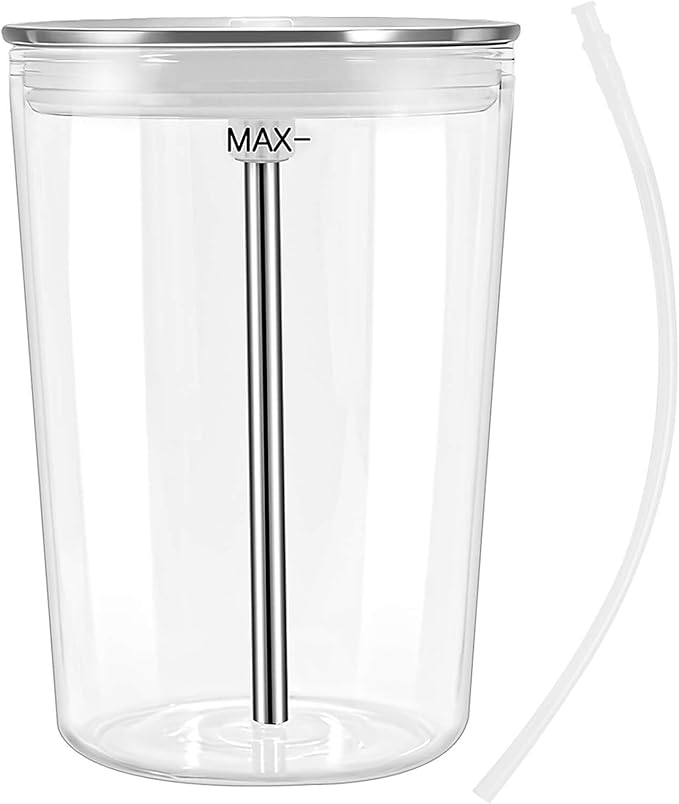 Glass Milk Container Compatible with Jura Coffee Machine models E8, S8, Z8, Z6,J6 (16.9oz),Replaceable for 72570 Milk Container