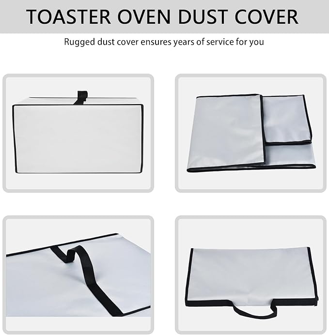 Toaster Oven Cover Heavy Duty Heat-resistant Waterproof Dust-Proof Protective Case for BLACK+DECKER 4-Slice Crisp 'N Bake Air Fry Toaster Oven TO1787SS/TO1313SBD