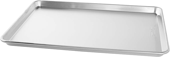 Nordic Ware Naturals Extra Large, 21 x 15 inch Baking Set - USA Made Aluminum Commercial Quality Pan for Baking or Roasting, Encapsulated Galvanized Steel Rim Prevents Warping, 2pk Big Sheet