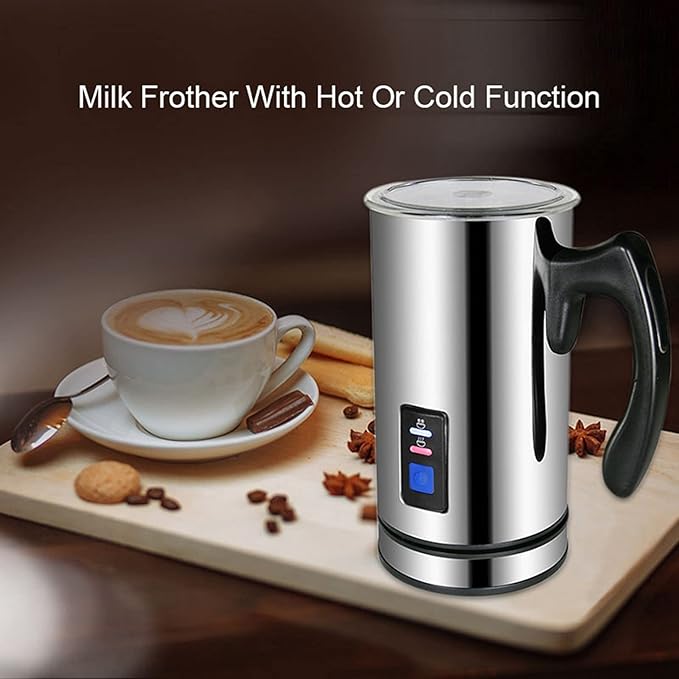 AIZYR Electric Detachable Milk Frother and Steamer Stainless Steel Milk Warmer with Hot & Cold Foam for Coffee, Hot Chocolates, Cappuccino,110v