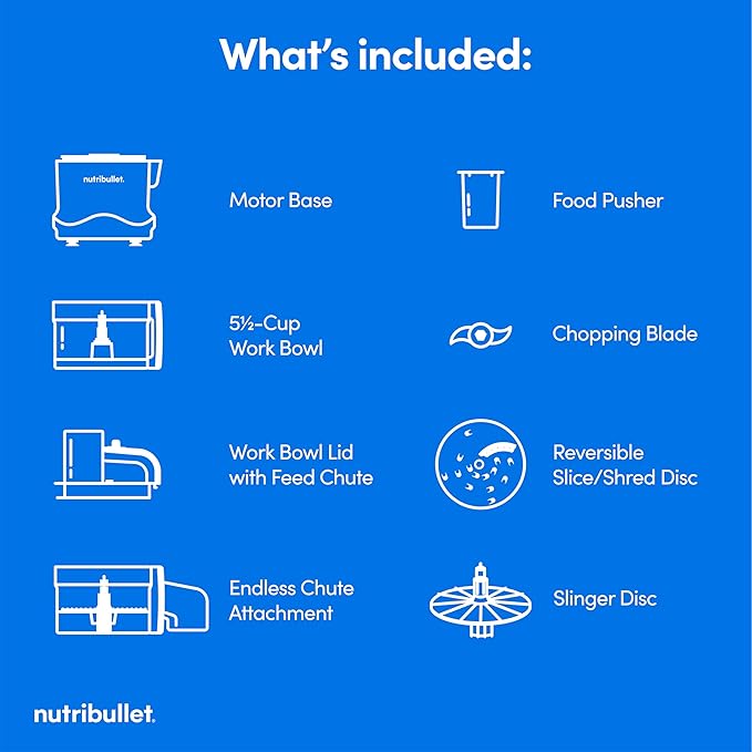 nutribullet Limitless Food Processor Matte White