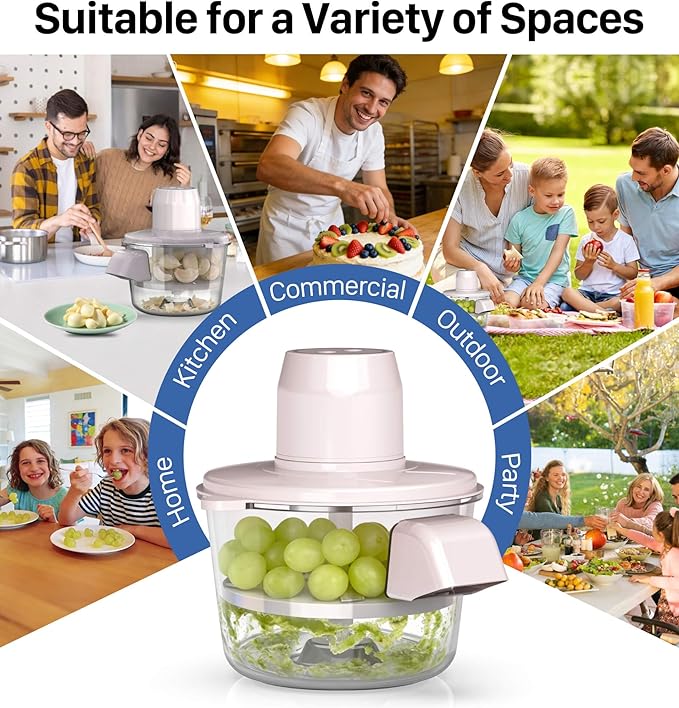 Anweller Garlic Peeler Machine, Electric Grape Peeler, Upgraded Blade System, Automatic Peeler for Small Fruits and Vegetables