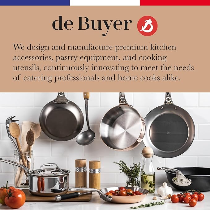 de Buyer ELASTOMOULE Muffin Silicone Mold - Creates 4 Muffins - Easy to Use & Clean - Dishwasher Safe