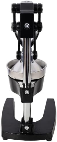 Cast Iron Citrus Juicer, Extra-Large Commercial Grade Manual Hand Press, Heavy Duty Countertop Squeezer for Fresh Orange Juice,Black