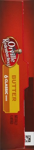 Orville Redenbacher's Butter Popcorn, 3.29 Ounce Classic Bag, 6-Count (Pack of 2)