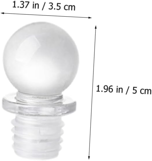 24pcs Glass Ball Wine Stoppers Bottle Stopper for Aromatherapy Perfume and Cosmetics