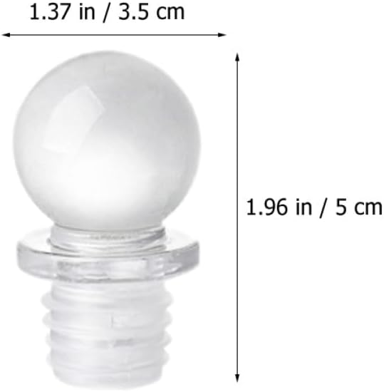 TIDTALEO 24Pcs Glass Ball Wine Stoppers Decorative Portable Wine Bottle Toppers High Polymer Sealing Plugs for Liquor and Beverage Bottles