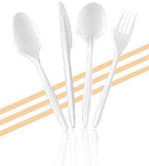 Settings 1000 Count White Plastic Forks – Disposable Cutlery for Parties, Events, Catering, and Takeout disposable forks bulk