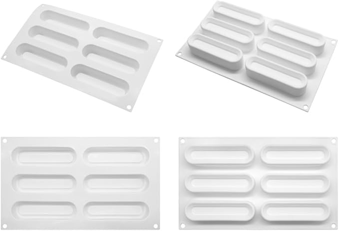 mostsom Silicone Molds Baking Mold for Mousse Cake, Silicone Mold for Chocolate, French Dessert Mold for Pastry Chocolate, Reusable Non-Stick Easy Release Baking Molds (A_ Ellipse)