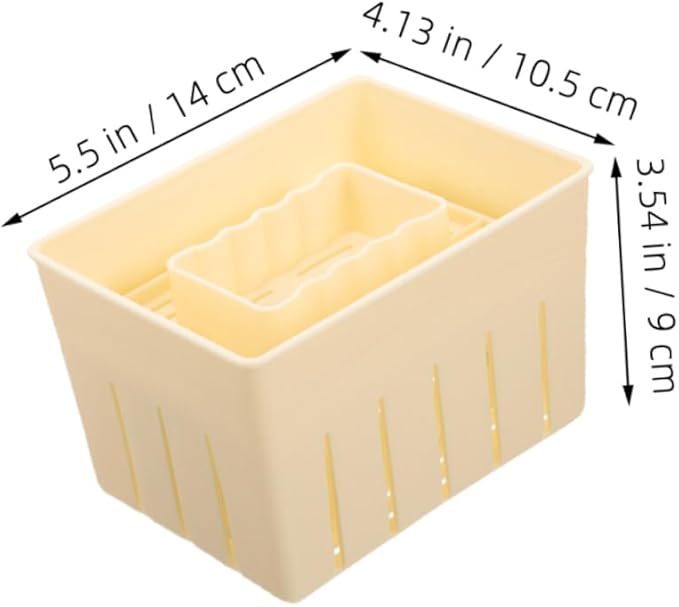 Cabilock 3sets Tofu Press Mold for Homemade Cheese and Bean Curd Tofu Maker Kit for Kitchen Use Easy to Use for Experimenting with Flavors and Textures 4pcs*3