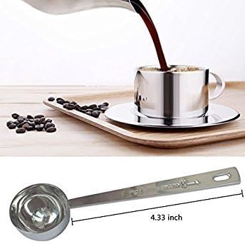 Stainless Steel 1 Tablespoon Measuring Coffee Scoop Spoon, Set of 1