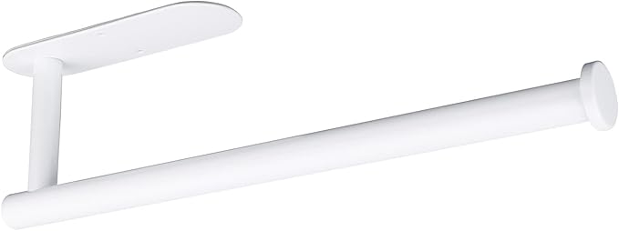 Paper Towel Holders,Paper Towels Rolls - for Kitchen,Paper Towels Bulk- Self-Adhesive Under Cabinet,Both Available in Adhesive and Screws,Stainless Steel Paper Towel Holder(White)