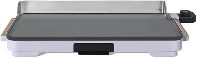Electric Griddle 12x22 Inch with Backsplash, Nonstick Cooking Surface, Adjustable Temperature Control (Lavender)