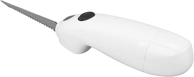 Electric Knife for Carving Meat, Poultry, Bread, Cordless Easy Electric Knife, 2 Serrated Stainless Steel Blades, Ergonomic Handle, Serving for Cooked Food