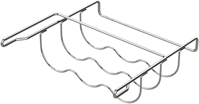 Alano Wine Rack- Refrigerator Bottle Rack Holds 3 Bottles of Your Favorite Wine or Drink Universal Bottle Holder Will Fit Most Fridges in stainless steel 304