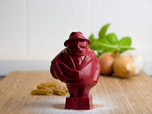 Al Dente Red - The Singing Floating Pasta Timer: Will Sing Different Tunes When Pasta is Ready at 3, 7, 9, and 11 Minutes, to be Boiled with Any Pasta in The Pot, Floats in Cold & Hot Boiling Water