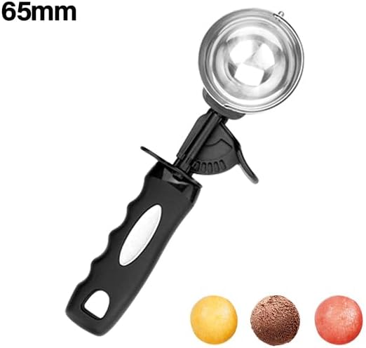 Ice Cream Scoop with Trigger, 5 Tbsp Cookie Scoop for Baking, 2.45 Oz Cookie dough Scooper, Large Ice Cream Scooper, Stainless Steel Portion Scoop, 72.7 ml