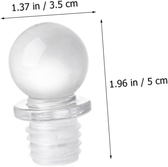 SOLUSTRE 24pcs Wine Bottle Stoppers Glass Ball Stopper Wine Saver for Aromatherapy Perfume