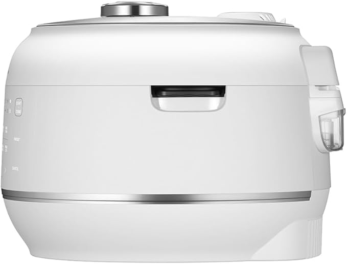 Cuchen IH Pressure Rice Cooker 6 Cup - 2.1 Bar Ultra High-Pressure Cooker for Multi-Grain & White Rice - 316Ti Stainless Steel Inner Pot, Induction Heating, Made in Korea, White, CRT-RPD0610IEWUS