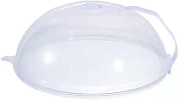 AYNEFY Microwave Splatter Guard with Handle, Plastic Food Cover Lid for Kitchen, Heat, Easy (Mini Type)