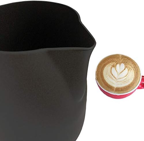 1L Espresso Coffee Machine, With 20 oz Stainless Steel Espresso Milk Frothing Pitcher Jug Frother Cup,With Coffee Decoration Mold Tool