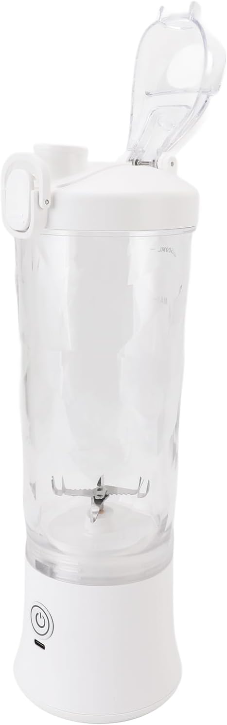 Portable Blender Handheld Blender Mini 600ml 18000RPM USB C Rechargeable with Stainless Steel Blades RGB Light for Travel Gym Home