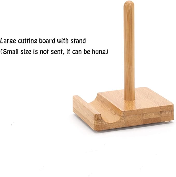 Board Bamboo Cutting Board with Handle Wooden Cutting Board for Kitchen Board Set for Vegetables Meat Cheese Cutting Board for Carving Meat or Vegetables (Carbonized Color L