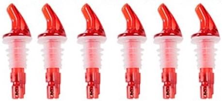 Bartender Gear Measured Pour Spouts for Half Gallon & 1.75 Liter Bottle Pourer - Auto-Measuring 1 oz (30 mL) Cork 27mm 6-pack