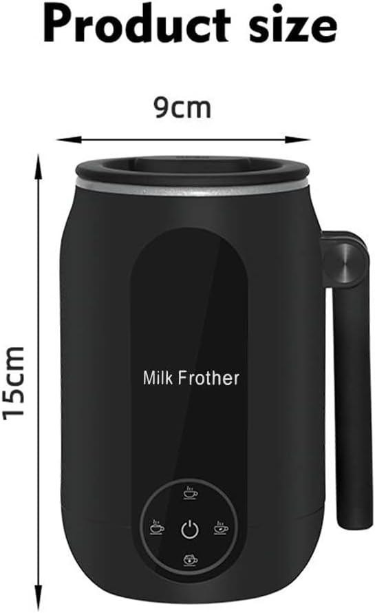 Electric Milk Frother and Steamer,4 In 1 Electric Milk Steamer,450ml Milk Frother and Warmer,Automatic Hot and Cold Foam Maker,with Foldable Handle,for Coffee/Latte/Cappuccino