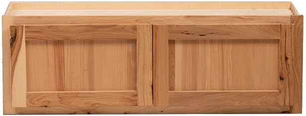 Quicklock RTA (Ready-to-Assemble) 42" Tall Wall Kitchen Cabinets - Shaker Style | 100% Hardwood | Made in America | Soft Close Hardware (Rustic Hickory, 24" D x 36" W x 24" H)
