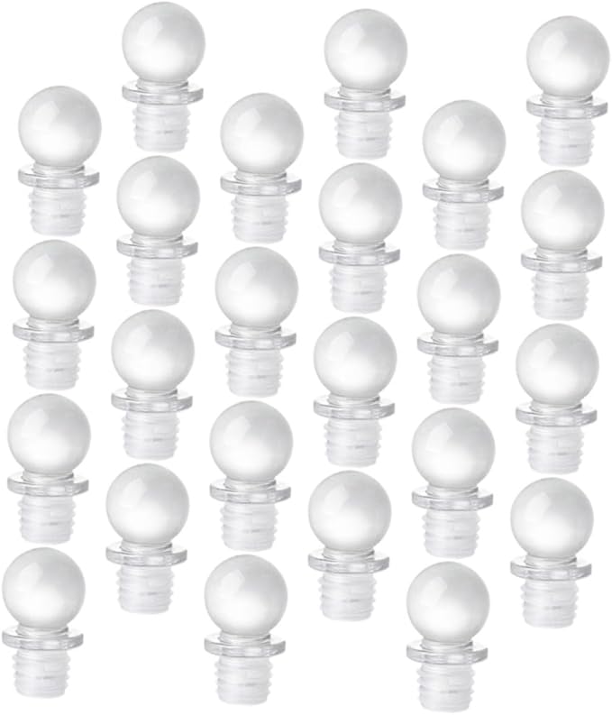 24pcs Glass Ball Wine Stopper Aroma Container Stoppers for Tasting Party Supplies