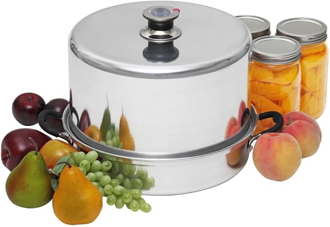Kitchen Crop Steam Canner with Temperature Indicator (Aluminum Steam Canner)