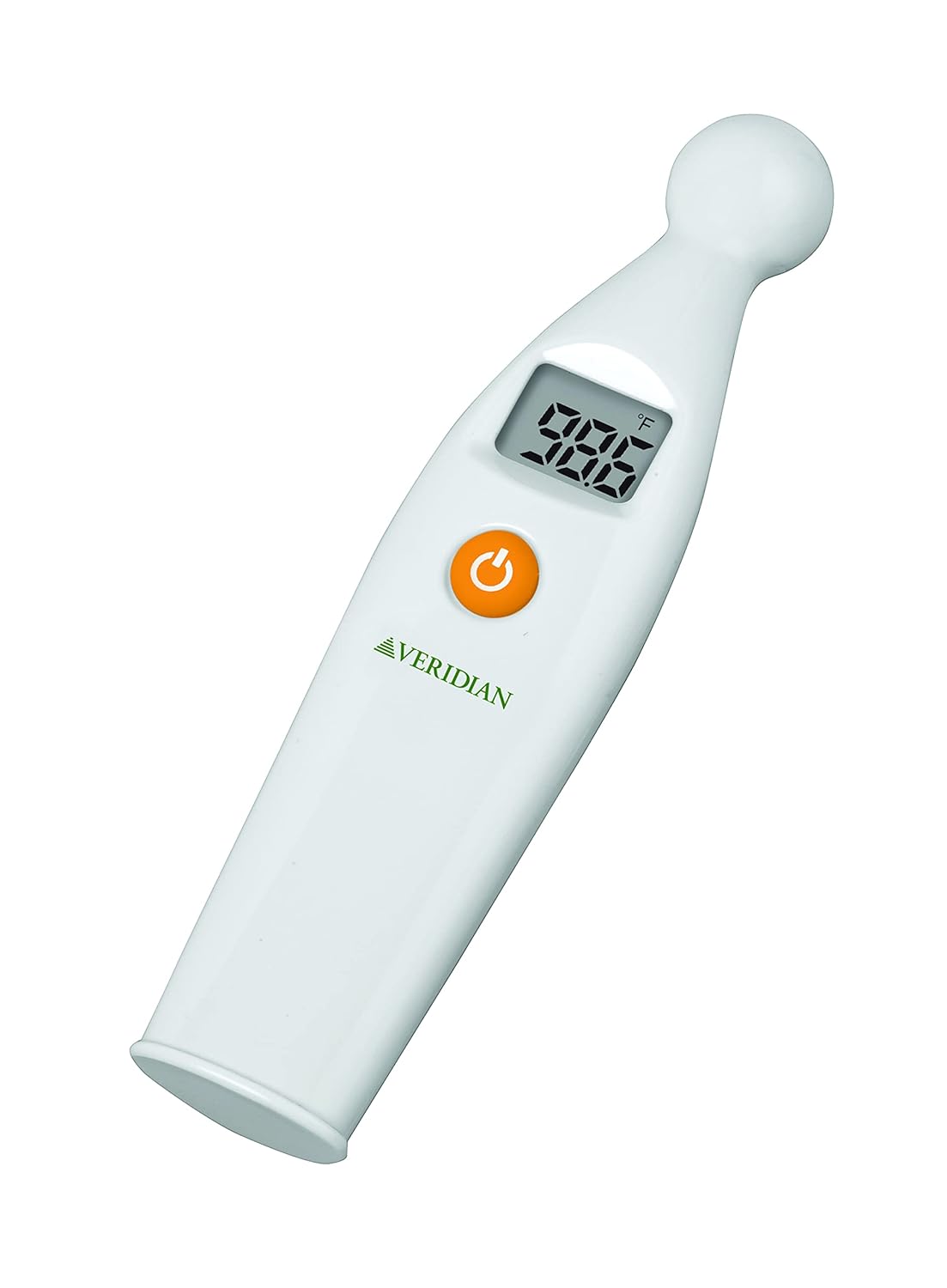 Veridian Healthcare Temple Thermometer | Infrared Measurements | Fast 6-Second Readout | Fever Alert | Backlit Display | Programmable Timer | 1-Year Warranty (Pack of 2)