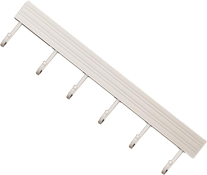 ZJchao Space Aluminum Kitchen Utensils Hanger Rack Organizer White (6 Hooks 30cm)