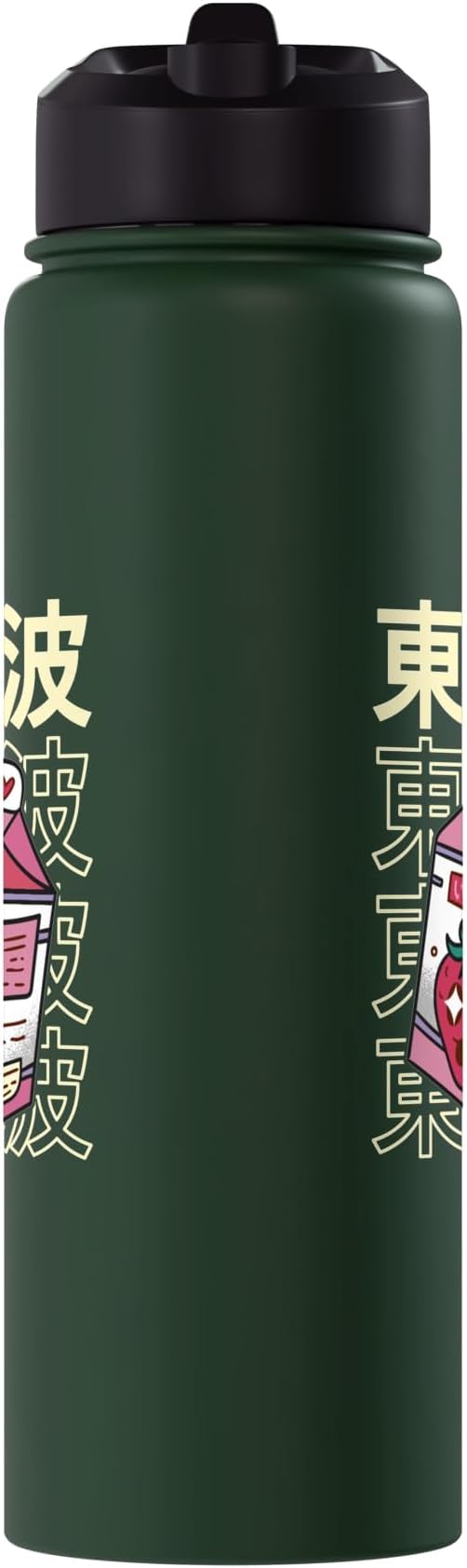 Japanese Strawberry Milk Carton Kawaii Aesthetic Anime Stainless Steel Insulated Water Bottle