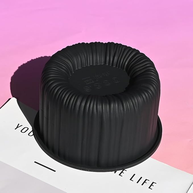 3D Silicone Mold, Cup Shape Non-stick Large Chocolate Baking Tray for Mousse Cake, Dessert, Truffle, Pastry, Jelly, Pudding (H_ Cup)