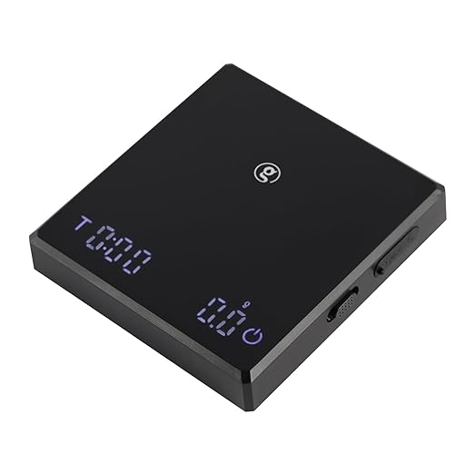 Gemilai Digital Coffee Scales with Timer, 2kg/0.1g High Precision, Accurate Measurement for Espresso and Pour-Over, with LCD Display, Rechargeable