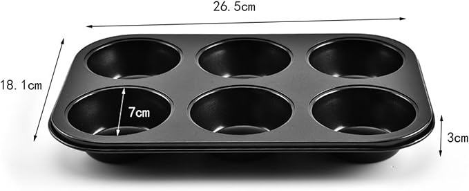 Cast Iron Popover Pan Mini Popover Pan Yorkshire Pudding Tin for Oven Baking, Frittatas, Muffins, Quiches, Pudding Cakes