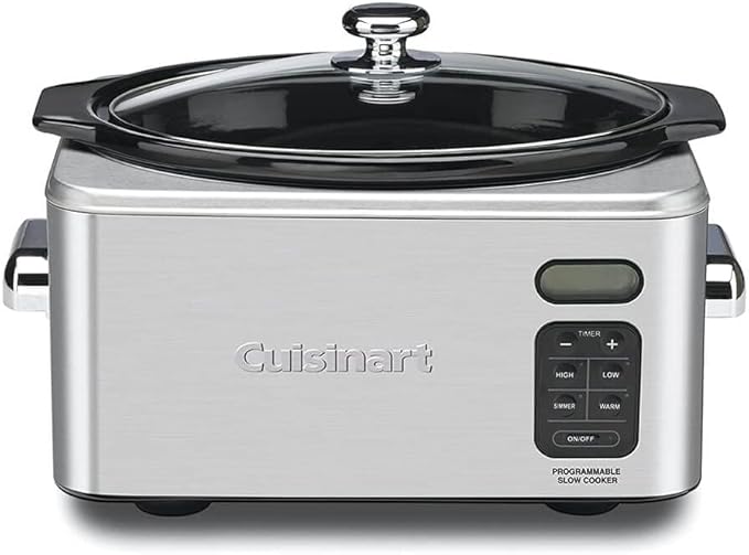 Cuisinart PSC-650 Stainless Steel 6-1/2-Quart Programmable Slow Cooker (Silver)