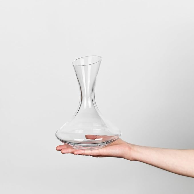 Krosno Handmade Decanter Wine Carafe, 25,4 oz, Ideal Gift for a Special Occasion, Wine Aerator, Crystalline glass, Lead-free, Handwash Only, Made in Europe