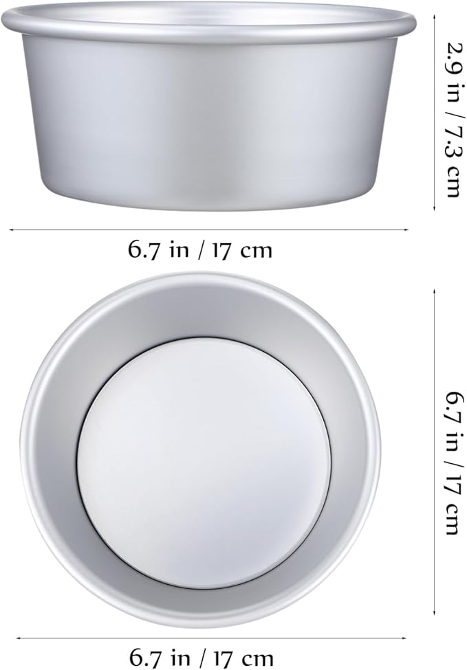LIFKOME Detachable Bottom Round Cake Molds Baking Liners Included Set of Round Cake Pans for Home Professional Use