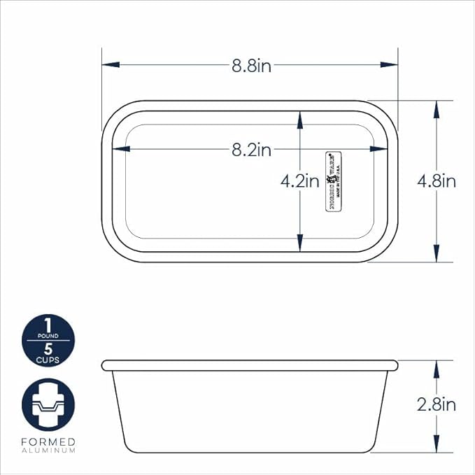 Nordic Ware Naturals Loaf Pan, 1 Pound