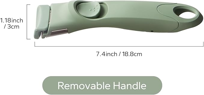 Redchef Removable Handle - Detachable Handles Replacement, Universal Cookware Handle, Ideal Replacement for All Cookware (Green)