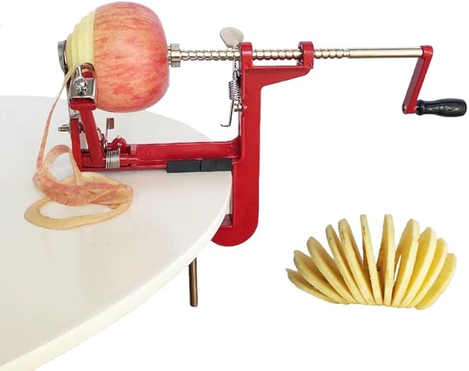 Apple peeler and corer with Powerful Suction base Apple peeler slicer corer with stainless steel blades for pears potato peelers