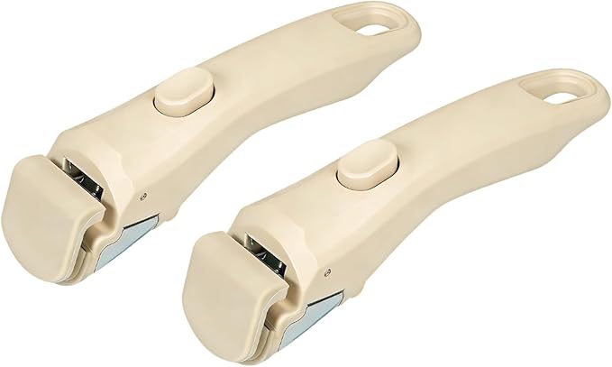 Removable Handle Beige, Detachable Handle for Pots and Pans, Universal Cookware Handles, Compatible with Thin Edge Cookware, 2 Pack