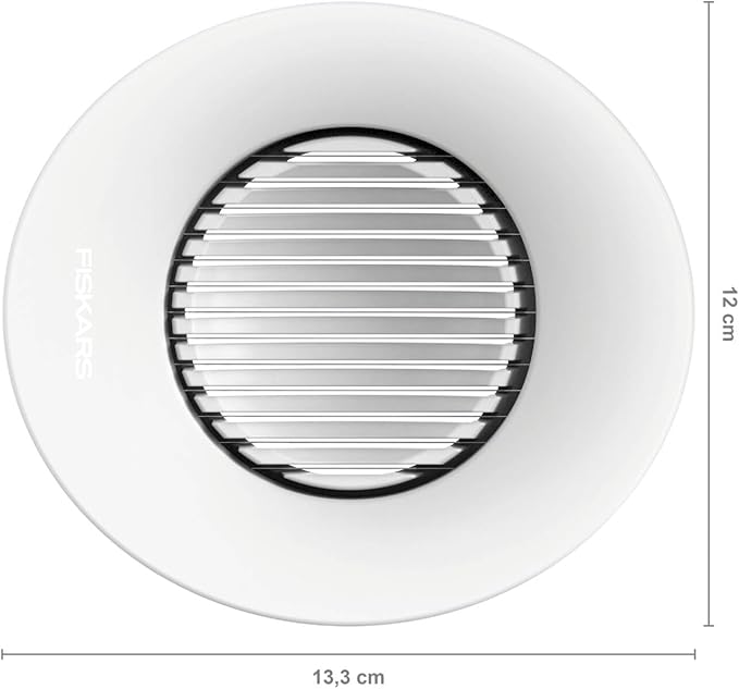 Fiskars Egg Slicer, Synthetic Material/Stainless Steel, 13.3 x 12 x 4.2 cm, Functional Form, White, 1016126