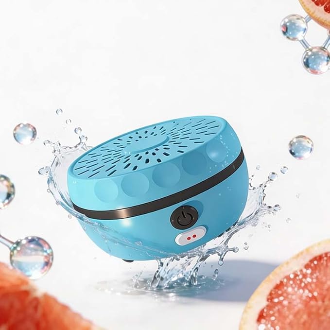 Fruit & Vegetable Cleaning Machine: Vegetable Cleaner Device with Multi-Mode Cleaning - Portable Waterproof Food Purifier for Fruits, Vegetables, Meat & Seafood - USB Rechargeable (blue)