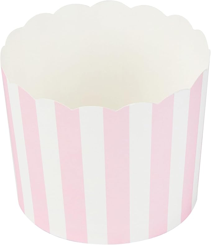 Restaurantware Baking Cups 200 Pack of 6 oz Paper Cupcake Liners Greaseproof Scalloped Oven-Safe Elegant Dessert Muffin Cups Disposable for Parties