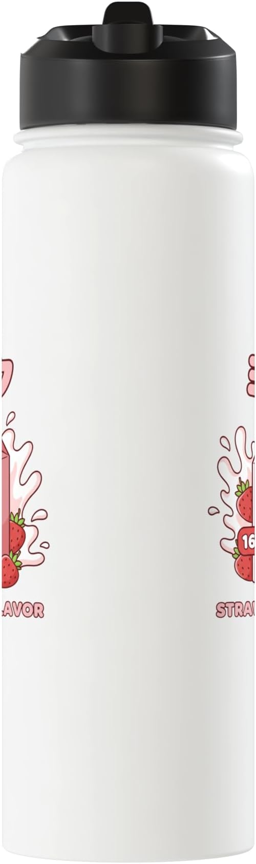 Strawberry Flavor Milk Cartoon Japanese Kawaii Stainless Steel Insulated Water Bottle